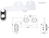 bidet - Toilet bidet | With 2 spray heads - Self-cleaning bidet spray - Adjustable water pressure - Toilet bidet attachment - Comes with a bidet installation video - Extra Image