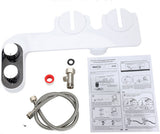 bidet - Toilet bidet | With 2 spray heads - Self-cleaning bidet spray - Adjustable water pressure - Toilet bidet attachment - Comes with a bidet installation video
