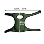 2-Pack - Garden Knee Braces - Soft and Comfortable Protective Knee Braces - Adjustable and Non-Slip - For Gardeners to Use When Cleaning, Scrubbing Floors and Pruning (Black)