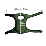 2-Pack - Garden Knee Braces - Soft and Comfortable Protective Knee Braces - Adjustable and Non-Slip - For Gardeners to Use When Cleaning, Scrubbing Floors and Pruning (Black) - Front View