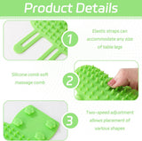 Cat Toys - Set of 4 - Scratching Post - Cat Comb - Made of Silicone - Reduces flying hair, scratching and itching - An excellent gift for cat lovers to give to their beloved pets.