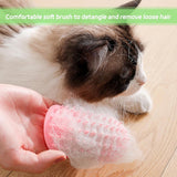 Cat Toys - Set of 4 - Scratching Post - Cat Comb - Made of Silicone - Reduces flying hair, scratching and itching - An excellent gift for cat lovers to give to their beloved pets. - Top-Down View