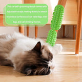 Cat Toys - Set of 4 - Scratching Post - Cat Comb - Made of Silicone - Reduces flying hair, scratching and itching - An excellent gift for cat lovers to give to their beloved pets. - 45-Degree Angle