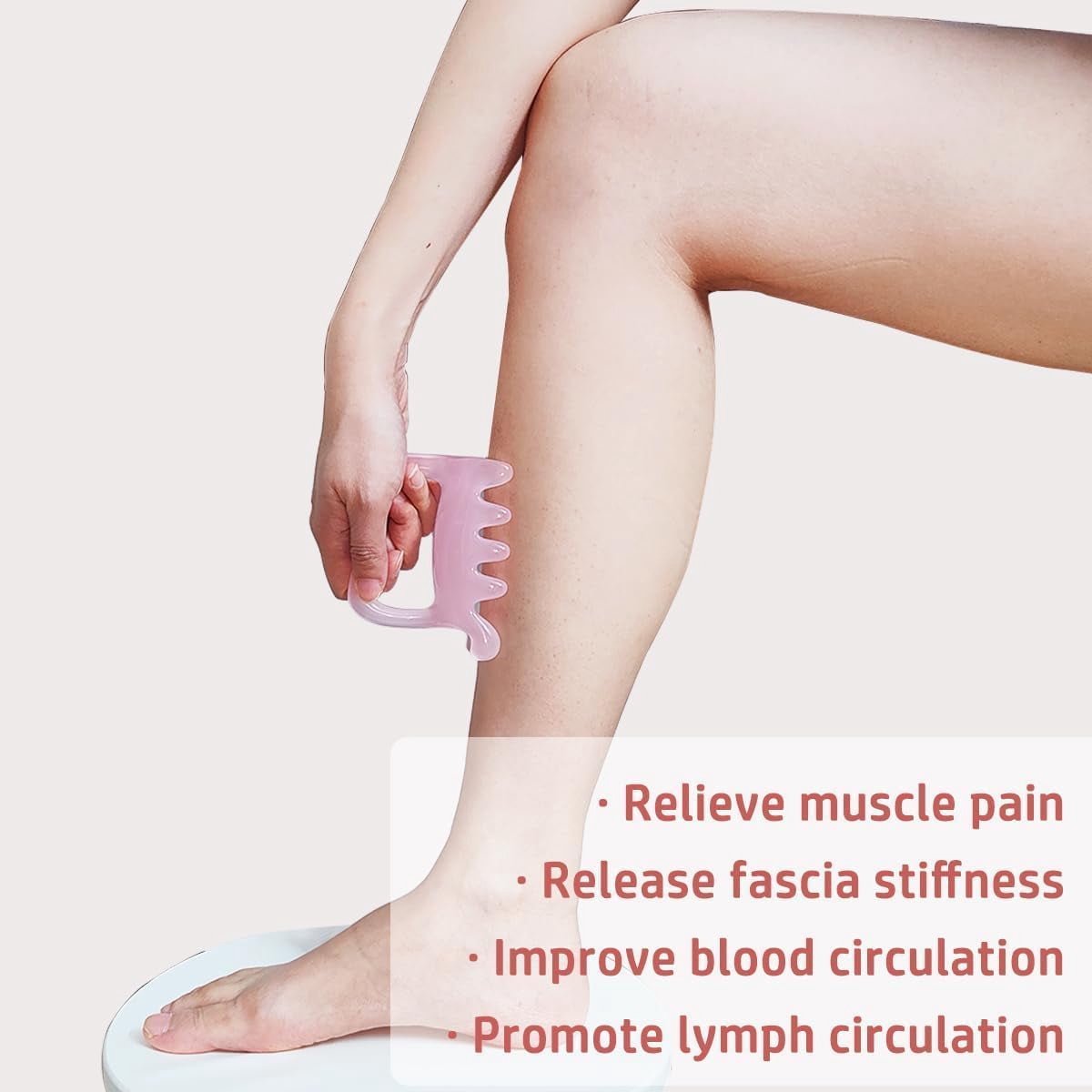 Massage Tool - Myofascial Release - Relieves Tension - Pink