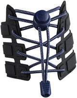 Sneaker Laces 120CM suitable for Sneakers - Elastic laces without a tie - Suitable for students and adults - With strong buckle and quick-release function (Royal Blue)
