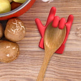 Silicone Pan Lid Support - Prevents Boiling Over & Allows Steam to Escape - Kitchen Aid - 45-Degree Angle