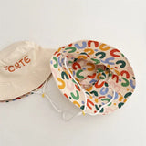Baby Hat - Reversible Summer Hat - Summer Hat with Embroidered Letters - Size 52
