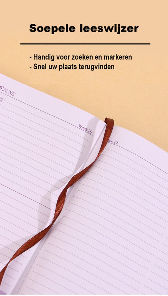 2026 Daily Planner – 2026 Adult Agenda – 1 Day on 1 Page – 365 Day Planner & Notebook – 14.0*20.8cm – Gray