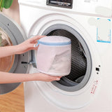 Laundry Bag - Blue Laundry Bags with Zipper - Fine Mesh Storage Bags - Protect Your Laundry and Washing Machine - Laundry Bags for Washing Bras, Underwear, Socks, Baby Clothes, Travel and Storage - Set of 6 - Top-Down View