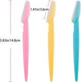 Eyebrow Shaping Tools - Eyebrow Shavers - Safe Facial Hair Removal with Razor and Trimmer - 18 Items - Front View