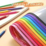 Erasable and Writable Folders - Pack of 30 | Includes 30 water-based whiteboard markers and 1 eraser - Transparent plastic folders/protective sleeves - Drawing and tracing bags for young children - Erasable and writable - Random colors - Front View