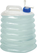 Camping Water Bag - Collapsible Water Bottle - Portable Water Bucket - 10 Liter Capacity - With Tap - Lightweight and Durable - Suitable for Camping, Hiking and Outdoor Adventures - Top-Down View