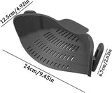 Water Filter - Cookware Filter - Pasta Drainer - Suitable for all cookware - Perfect for draining pasta, vegetables and fruit - 45-Degree Angle