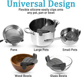 Water Filter - Cookware Filter - Pasta Drainer - Suitable for all cookware - Perfect for draining pasta, vegetables and fruit - Rear View