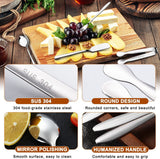 cutlery set - 14-piece set - cheese knife | pastry forks| oval coffee spoons | kitchen tongs & serving tongs