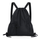 One-Piece Backpack - Drawstring Backpack - Large Capacity - Lightweight - Separate Wet and Dry Compartments, Sports Backpack - Suitable for Travel and Fitness - Black