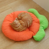 Pet Sleeping Mat - Warm Blanket - Soft Fabric - Cute Radish Shape - Suitable for Cats and Dogs (M-32*43cm) - Top-Down View
