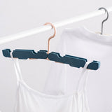 Folding Clothes Rack (Two-Piece Pack) - Hanging Clothes Rack - Portable Folding Hanger with Hook - Ideal for Travel, Campers, Travelers and Small Spaces - Dark Green - Close-Up Angle