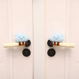 Protective Cover - Set of Two - Cute Cloud-Shaped Door Handle Gloves - Decorative Door Handle Protector Cover - Door Accessories (Blue)
