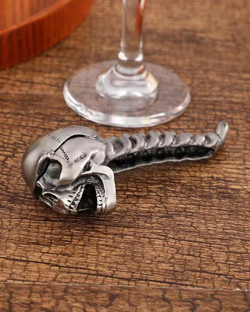 Skeleton Bottle Opener - Beer Opener - Robust Stainless Steel with Ergonomic Grip - Keychain Size - For Bar & Party