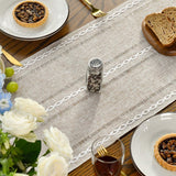 Table Runner - Christmas Table Runner - Fabric Table Runner - Cotton Table Runner - Washable Cotton Table Runner - Suitable for Family Table Decoration, Wedding Decoration, Party Decoration (33cm*220cm) - Side View