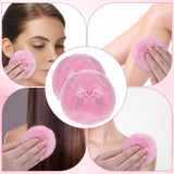 Powder Puff - 2 pieces - 8.9 cm - Make up sponges - Soft powder puff - Washable and reusable - For wet and dry application - Top-Down View