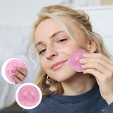 Powder Puff - 2 pieces - 8.9 cm - Make up sponges - Soft powder puff - Washable and reusable - For wet and dry application - 45-Degree Angle