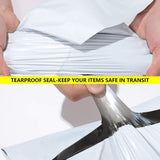 100-pack - Lightweight - High Strength - Logistics Packaging Bags - Self-Adhesive - Waterproof (32*45cm) - 45-Degree Angle