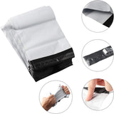 100-pack - Lightweight - High Strength - Logistics Packaging Bags - Self-Adhesive - Waterproof (32*45cm) - Close-Up Angle