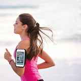 Phone Holder for Running - Running Armband - Suitable for phones up to 6.5 inches - Lightweight and universal phone holder for running, fitness and jogging - Front View