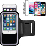 Phone Holder for Running - Running Armband - Suitable for phones up to 6.5 inches - Lightweight and universal phone holder for running, fitness and jogging - Top-Down View