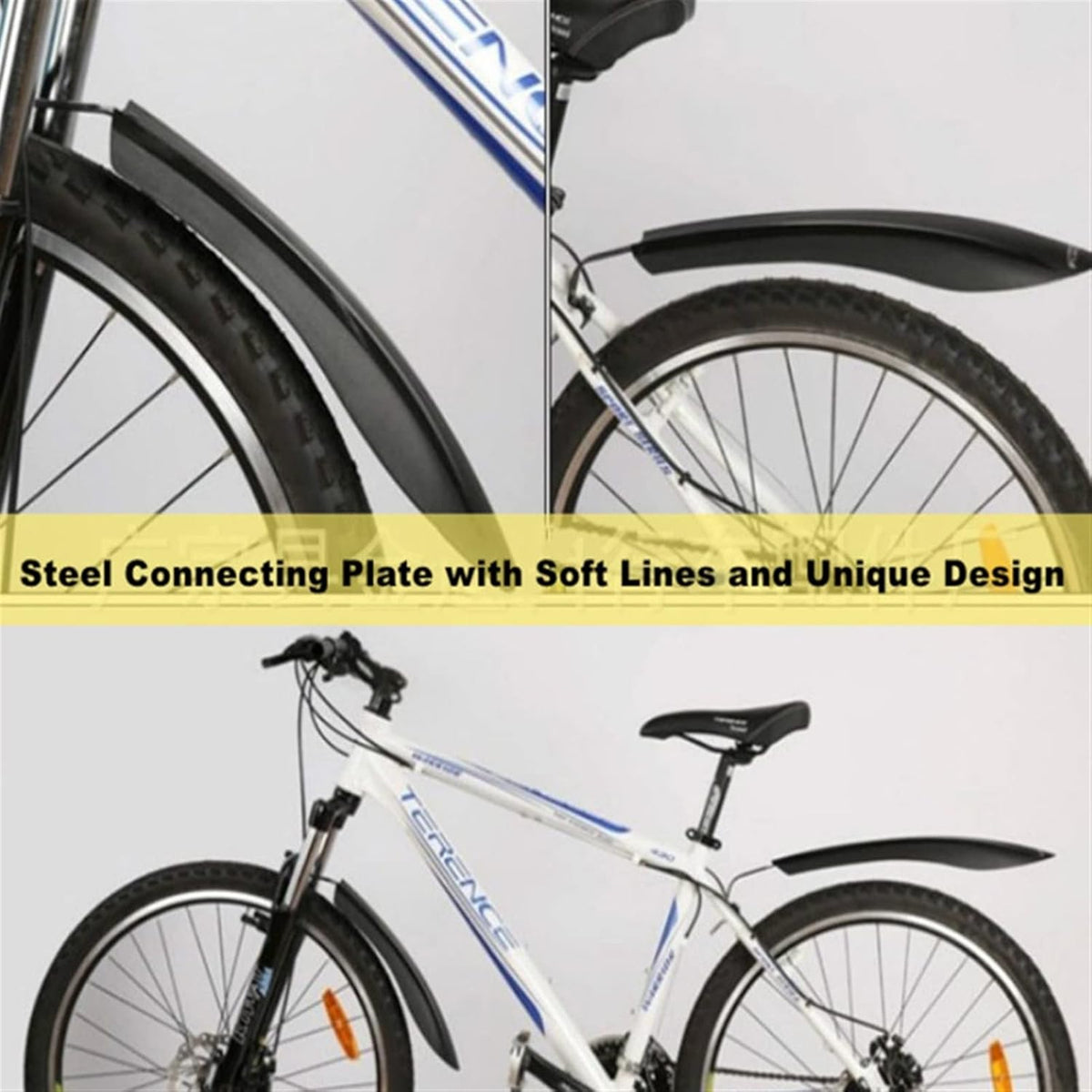Removable Mudguard Mountain Bike Parts Bicycle Accessories Black-Iron
