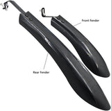 Removable Mudguard Mountain Bike Parts Bicycle Accessories Black-Iron - 45-Degree Angle
