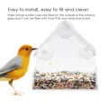 Transparent - House-shaped - Birdhouse - With weatherproof function - Side View
