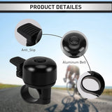 Bicycle Bell - Mountain Bike Vintage Mini Bicycle Bell - Loud - Anti-MTB Racing Bike Bell - Suitable for Children and Adults - Front View