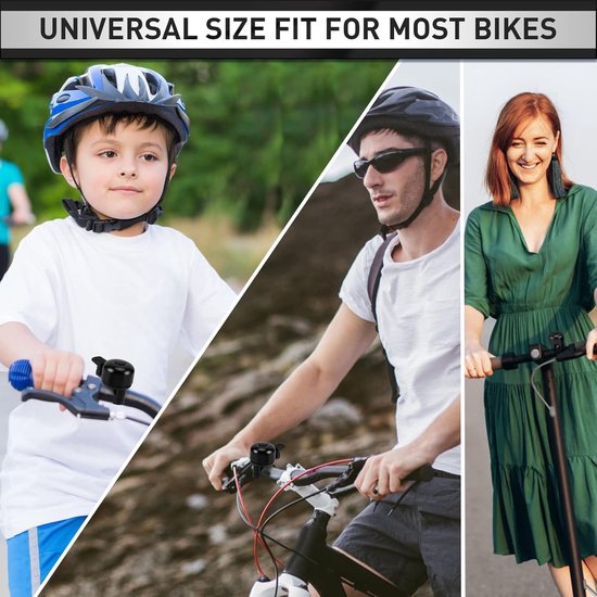 Bicycle Bell - Mountain Bike Vintage Mini Bicycle Bell - Loud - Anti-MTB Racing Bike Bell - Suitable for Children and Adults