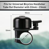 Bicycle Bell - Mountain Bike Vintage Mini Bicycle Bell - Loud - Anti-MTB Racing Bike Bell - Suitable for Children and Adults