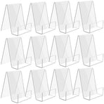Transparent bookcase - Acrylic display rack - for books, photos, brochures - Set of 12