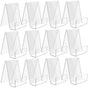 Transparent bookcase - Acrylic display rack - for books, photos, brochures - Set of 12