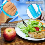Flexible and adaptable cutlery for seniors, people with disabilities, Parkinson's disease, arthritis, hand tremors, weak grip and people with disabilities, arthritis - Non-slip handles - Easy to hold - Suitable for handshakes - Side View