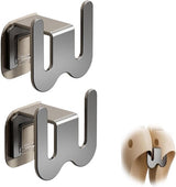 Set of 2 Self-Adhesive Shoe Racks - Space-Saving Storage Shelves - Suitable for bathrooms, bedrooms and RVs; perfect for storing slippers and sneakers（Grey）