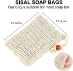8-Piece Soap Storage Bag - Soap Bag Set - Exfoliating Mesh Soap Bags - Foaming & Fast-Drying In-Shower Soap Holders - Soap Leftover Holder