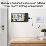 Wireless Doorbell with Camera - 1080P Image & 4.5 Inch Screen - No WiFi Required - Range Up to 120m - Night Vision - Close-Up Angle