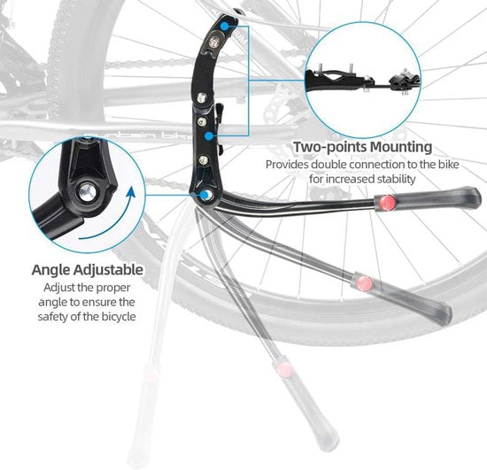 Bicycle stand - Adjustable bicycle stand - Bicycle support - Suitable for wheels from 24 to 29 inches