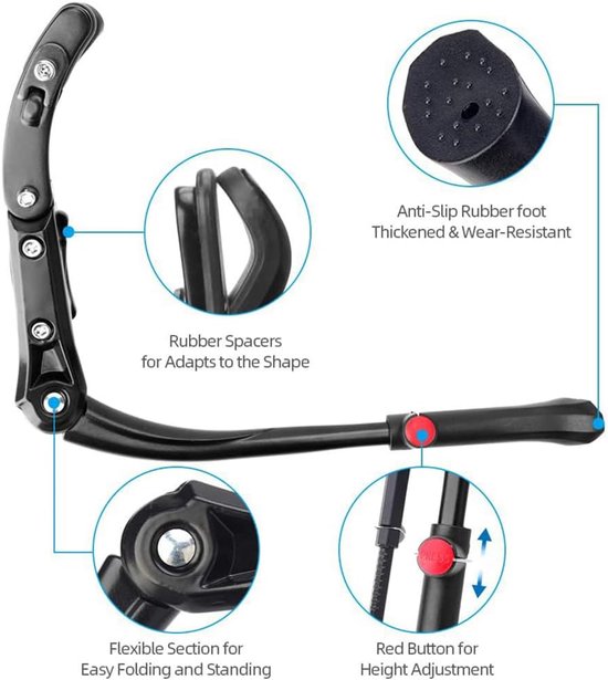 Bicycle stand - Adjustable bicycle stand - Bicycle support - Suitable for wheels from 24 to 29 inches