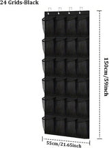 Shoe rack with 24 compartments - Made of sturdy and durable Oxford cloth - Can be hung on a door - Suitable for wardrobes with mesh walls - White