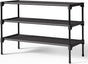 Shoe Rack - 3-Tier Storage Rack - Stackable - 27.5 Inch Wide - Black