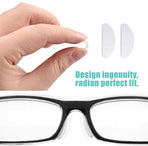 Nose pads for glasses 20 pairs – transparent 15x7x1mm