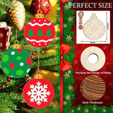 Christmas Decorations - Ornaments - DIY - Christmas Gifts - Wooden Christmas Decorations - Party Decorations - Front View