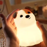 Night Light - Dog Night Light - USB - Touch Dimming - Baby Room/Bedroom Light - Pet/Children's Night Light - Adjustable in Seven Colors - Side View
